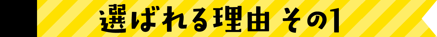 選ばれる理由その１